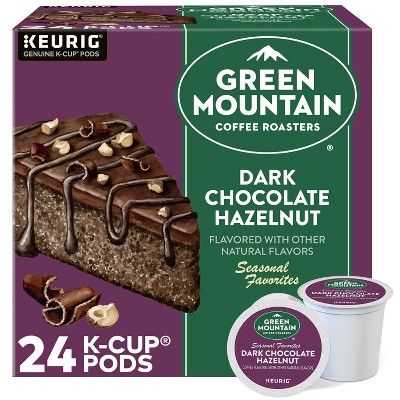 Green Mountain Coffee Roasters Dark Chocolate Hazelnut Dark Roast Coffee - Single Serve Pods - 24ct