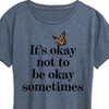 Women's - Instant Message - It's Okay to Not Be Okay Sometimes Short Sleeve Graphic T-Shirt - 2 of 4