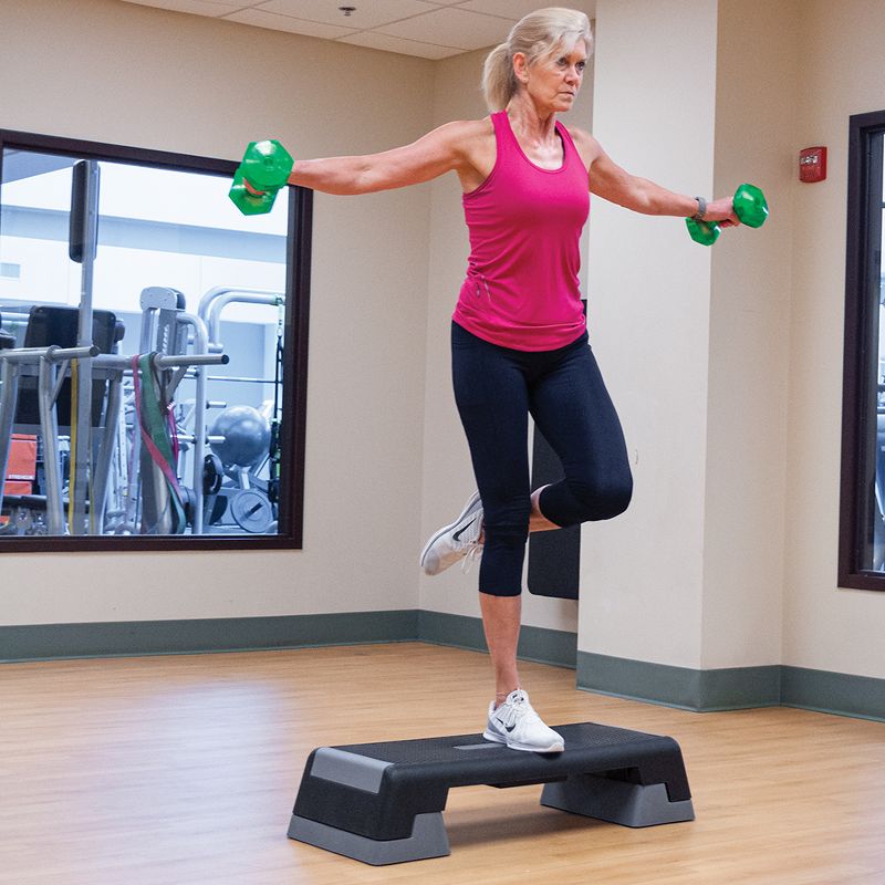 BodySport Aerobic Step Platform, Exercise Equipment for Home Gym, Black, 4 of 7