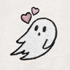 DALIX Heartly Ghost Embroidered Soft Cotton Short Sleeve T Shirt Womens - 4 of 4