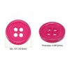 Unique Bargains Resin Craft Snap Round Flat 4-Hole Sewing Buttons 50 Pcs - 2 of 4