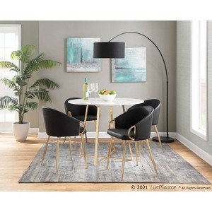 Claire Contemporary and Glam Dining Chair - LumiSource - 1 of 4