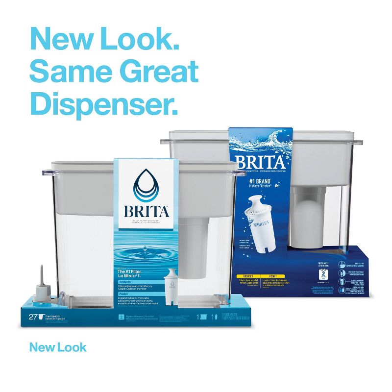 Brita Extra Large 27-Cup UltraMax Filtered Water Dispenser with Filter - Gray, 4 of 16