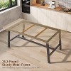 Industrial Dining Table for 6-8 People, Large Wooden Kitchen Table with Sturdy Metal Frame, Long Rectangular Dining Table Seats 6 - 4 of 4