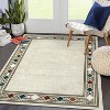 Acekool 2x6 Washable Runner Rug - Non-Slip Geometric Low Pile Carpet for Hallway, Bedroom & Laundry ,Grey - 3 of 4