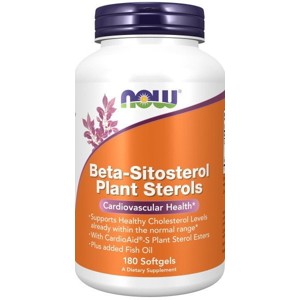 Beta-Sitosterol Plant Sterol Softgels by Now Foods  -  180 Softgel - 1 of 3