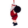 4.0 Inch Resin Weightlifter Santa Christmas Exercise Gym Tree Ornaments - 2 of 3