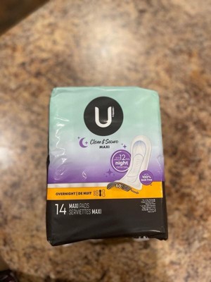 U By Kotex Clean & Secure Regular Ultra-thin Maxi Pads - Unscented - 44ct :  Target