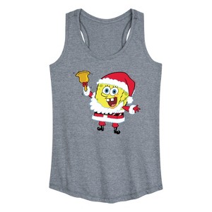 Women's - SpongeBob SquarePants - Dear Santa Graphic Racerback Tank - 1 of 4