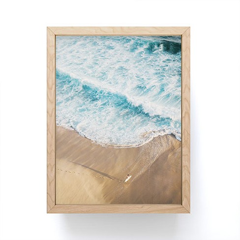 Romana Lilic / LA76 Photography The Surfer and The Ocean Framed Mini Print - Society6 - image 1 of 1