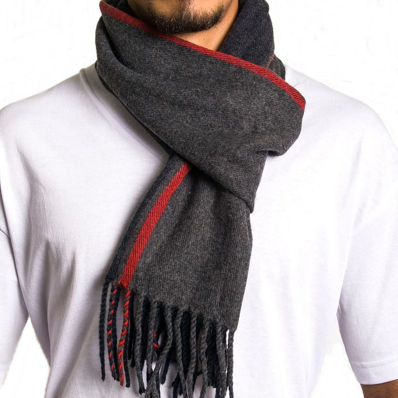 Alpine Swiss Mens Plaid Scarf Softer Than Cashmere Scarves Winter Shawl, 1 of 4