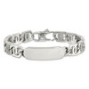 Black Bow Jewelry Men's 12mm Polished Stainless Steel Engravable I.D. Bracelet, 8.75 In. - 3 of 4