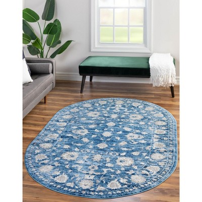 Unique Loom Boston Collection Area Rug - Floral