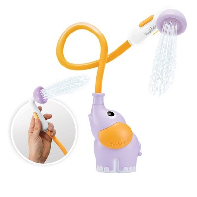 Image of Yookidoo Elephant Baby Shower Bath Toy - Purple/Orange