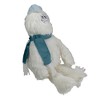 Northlight Plush Sitting Yeti  with Knitted Hat Christmas Figure - 22" - White and Blue - 3 of 4