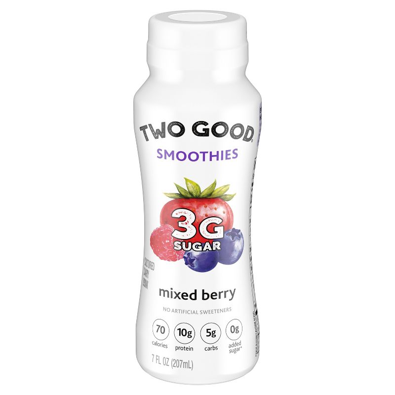 Two Good Mixed Berry Greek Yogurt Smoothie - 7 fl oz, 3 of 14