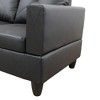 DOMETOUR Modern 3-Piece Living Room Sofa Set (Sofa+Left Side Chaise+Ottoman) - 4 of 4