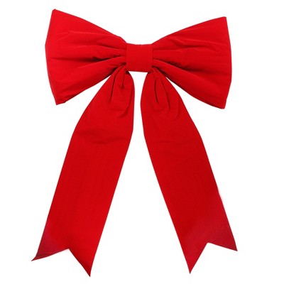 Northlight 64" Red Solid Commercial Bow Outdoor Christmas Decor