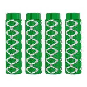 Unique Bargains Aluminum Alloy Anti-Skid BMX Mountain Cycling Fit 3/8 Inch Axles Rear Stunt Bike Pegs 4 Pcs - 1 of 3