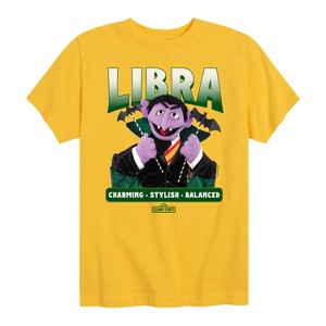 Boys' - Sesame Street - Count Von Count Libra Short Sleeve Graphic T-Shirt - 1 of 4