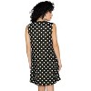 LA LEELA Women's Cover ups Beach Holiday Casual Short Flowy Sleeveless Pickleball Tennis Skirt Performance Sports Dresses Top Dress - 2 of 4