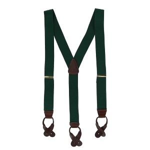 CTM Men's Elastic Button End Suspenders - 1 of 4
