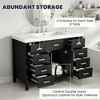47"W Bathroom Vanity with Sink, Freestanding Bathroom Sink Cabinet with 8 Drawers & Soft-Closing Doors - ModernLuxe - 3 of 4