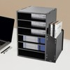 YIYIBYUS Desktop File Holder, File Organizer 7 Storage Compartments - 2 of 4