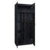 GDFStudio Biljon Modern Freestanding Wardrobe Closet with 7 Storage Compartments - 4 of 4
