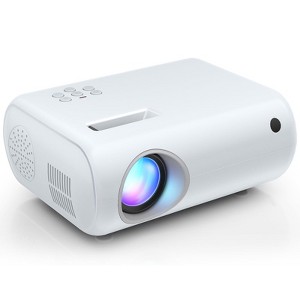 ARTSEA Mini Projector, Portable Projector Portable Outdoor Projection for iOS/Android/PS5 White - 1 of 4