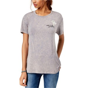 True Vintage Womens Cloud Embellished T-Shirt, Grey, X-Small - 1 of 1
