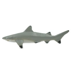 Collectible Wildlife Gifts | Shark, Black Tip Reef Shark, Marine Fish, High Quality, Hand Painted, Rubber, Model, Toy, Gift,  3"  CH645 BB168 - 1 of 4