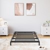 Full/Queen/King Metal Bed Frame – 6"/8"/10"/12"/14"/16" Platform, Heavy Duty Steel Slat Support, No Box Spring Needed, Easy Assembly, Black - 3 of 4