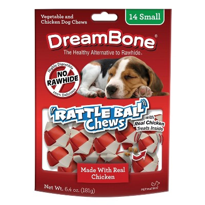 DreamBone Rattleballs Dog Treats - 14ct