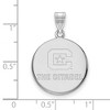 Black Bow Jewelry 10k White Gold The Citadel Bulldogs NCAA Large Pendant - 2 of 3