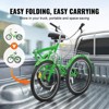 VEVOR Folding Adult Tricycle, 20-Inch Adult Folding Trikes, Carbon Steel 3 Wheel Cruiser Bike with Large Basket & Adjustable Seat - 4 of 4