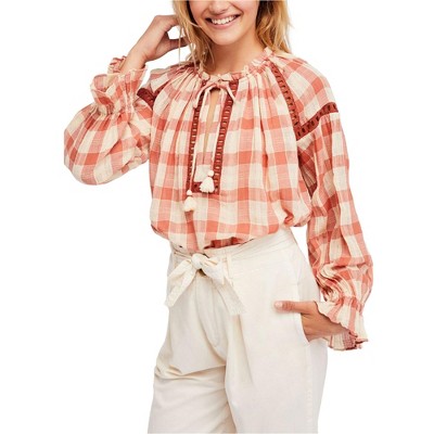 Free People Womens Honey Grove Knit Blouse