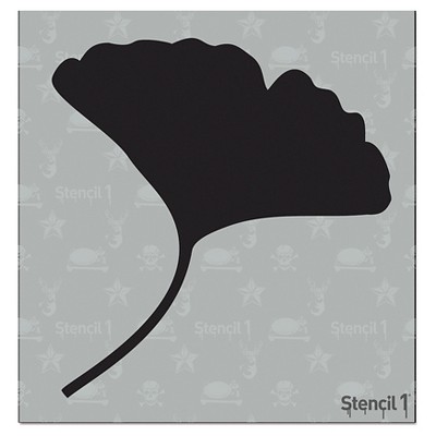 Stencil1 Leaf Silhouette - Stencil 5.75" x 6"