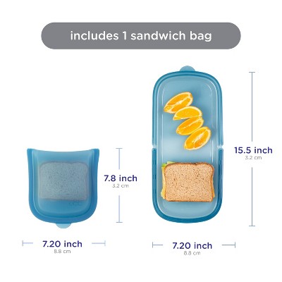 Ubbi Platemate Sandwich Reusable Food Storage Bags - Juniper