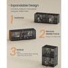 SONGMICS HOME Heavy-Duty Dog Crate, 42.1 x 27.6 x 32.5 Inches Dog Cage for Large Dogs, Expandable Dog Kennel, Ink Black - 3 of 4