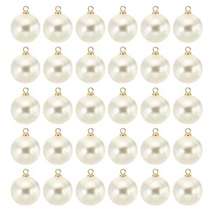 Unique Bargains Plastic Bulk Elegant DIY Crafts Jewelry Making Pearl Pendant 100 Pcs - 1 of 4