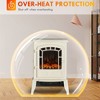 NicBex 22"W Electric Fireplace Freestanding Stove Heater Fireplace with 3D Realistic Flame & Touch Button,Overheating Protection,750W/1500W - 4 of 4