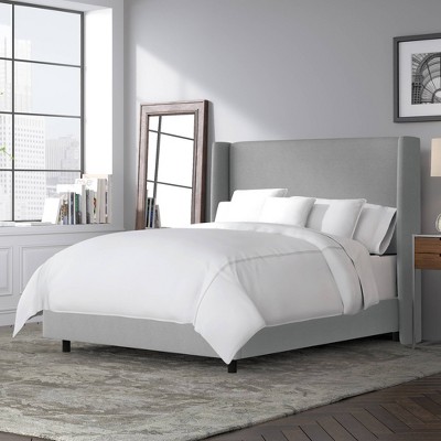 Queen Antwerp Wingback Bed Gray Linen - Project 62™