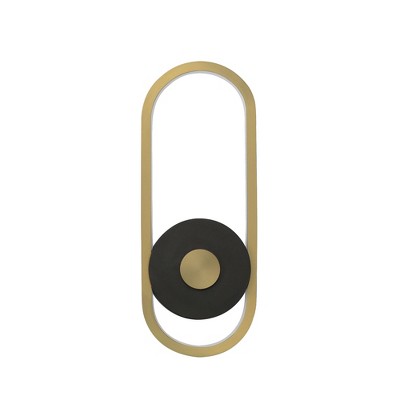 ET2 Lighting Gravity 1 - Light Wall Light in  Black/Gold
