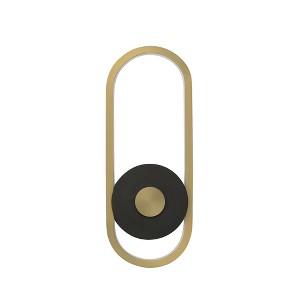 ET2 Lighting Gravity 1 - Light Wall Light in  Black/Gold - 1 of 4