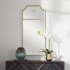 Uttermost Caddington Slim Brass Rectangular Wall Mirror – 40" Tall - 2 of 4