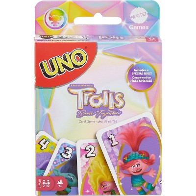 Mattel Games UNO Trolls 3: Band Together Card Game