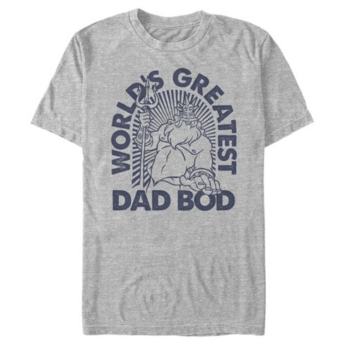 Men's The Little Mermaid The Little Mermaid King Triton World's Greatest Dad Bod T-Shirt - image 1 of 4