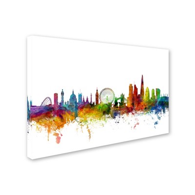 Trademark Fine Art -Michael Tompsett 'London England Skyline IX' Canvas Art