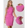 Allegra K Women's Cut Out Bodycon Sleeveless Dresses - 2 of 4